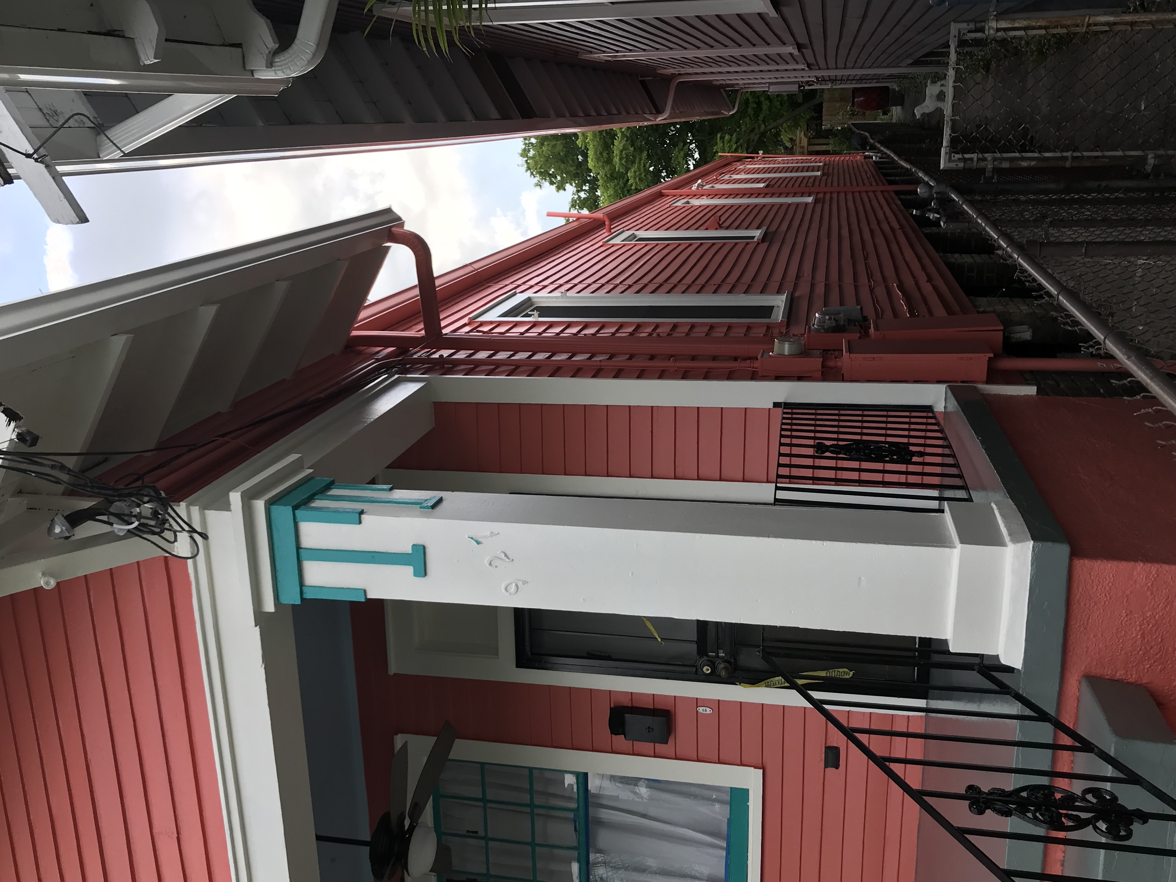 Coral house side detail