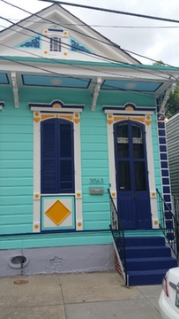 Turquoise NOLA house