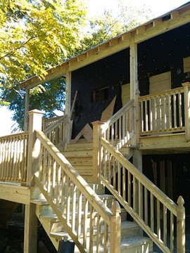 Custom carpentry and deck building